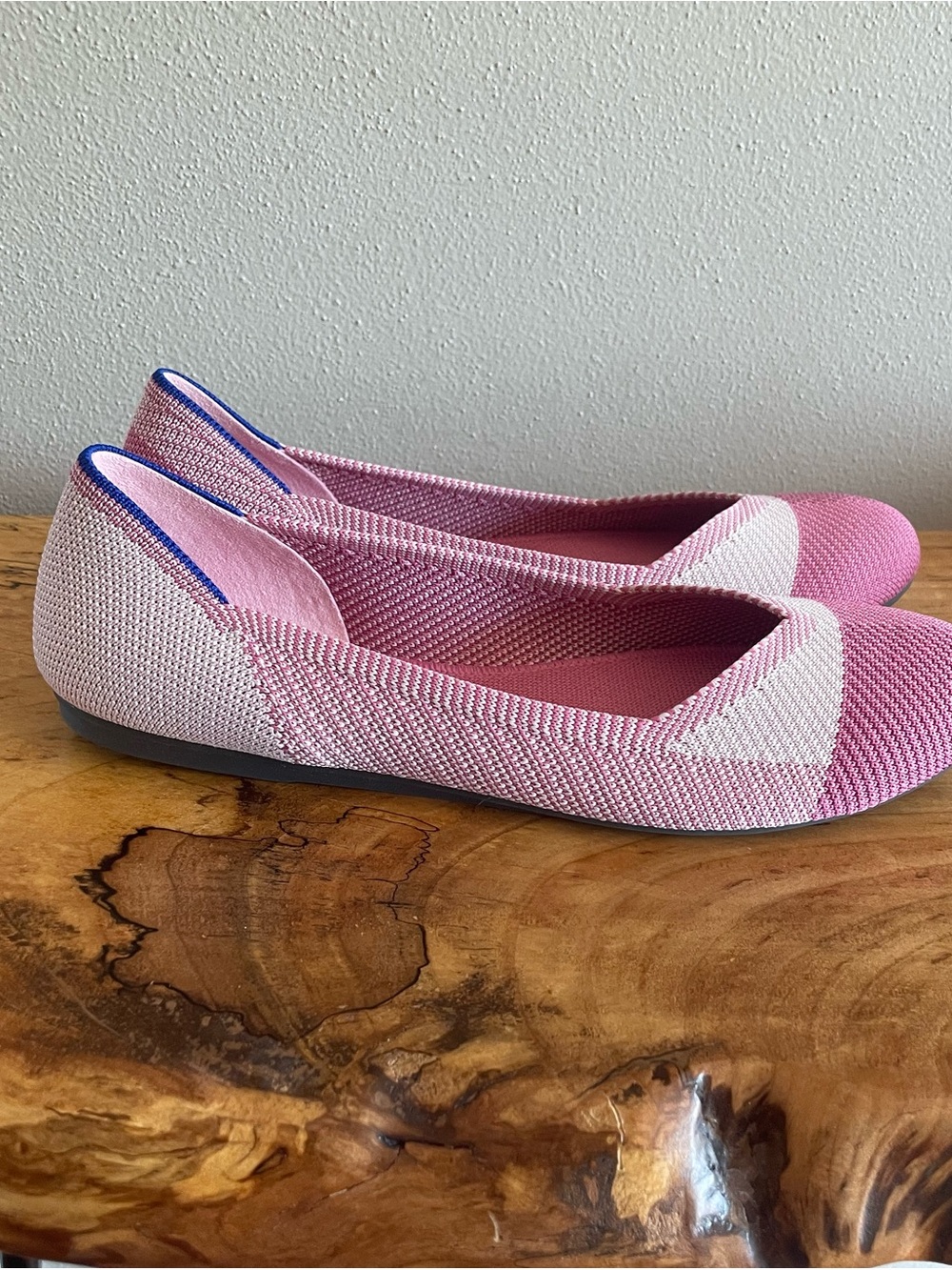 Rothy's limited edition pink cap-toe design ballet flats. - Picture 4 of 7